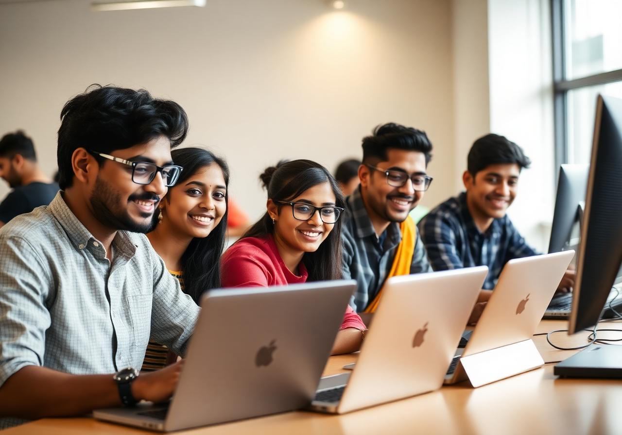 Students in computer lab