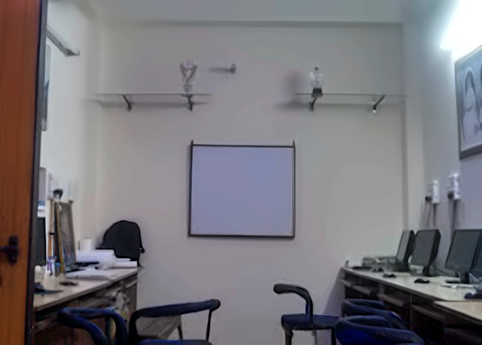 Practical training room at SK Institute with teaching board